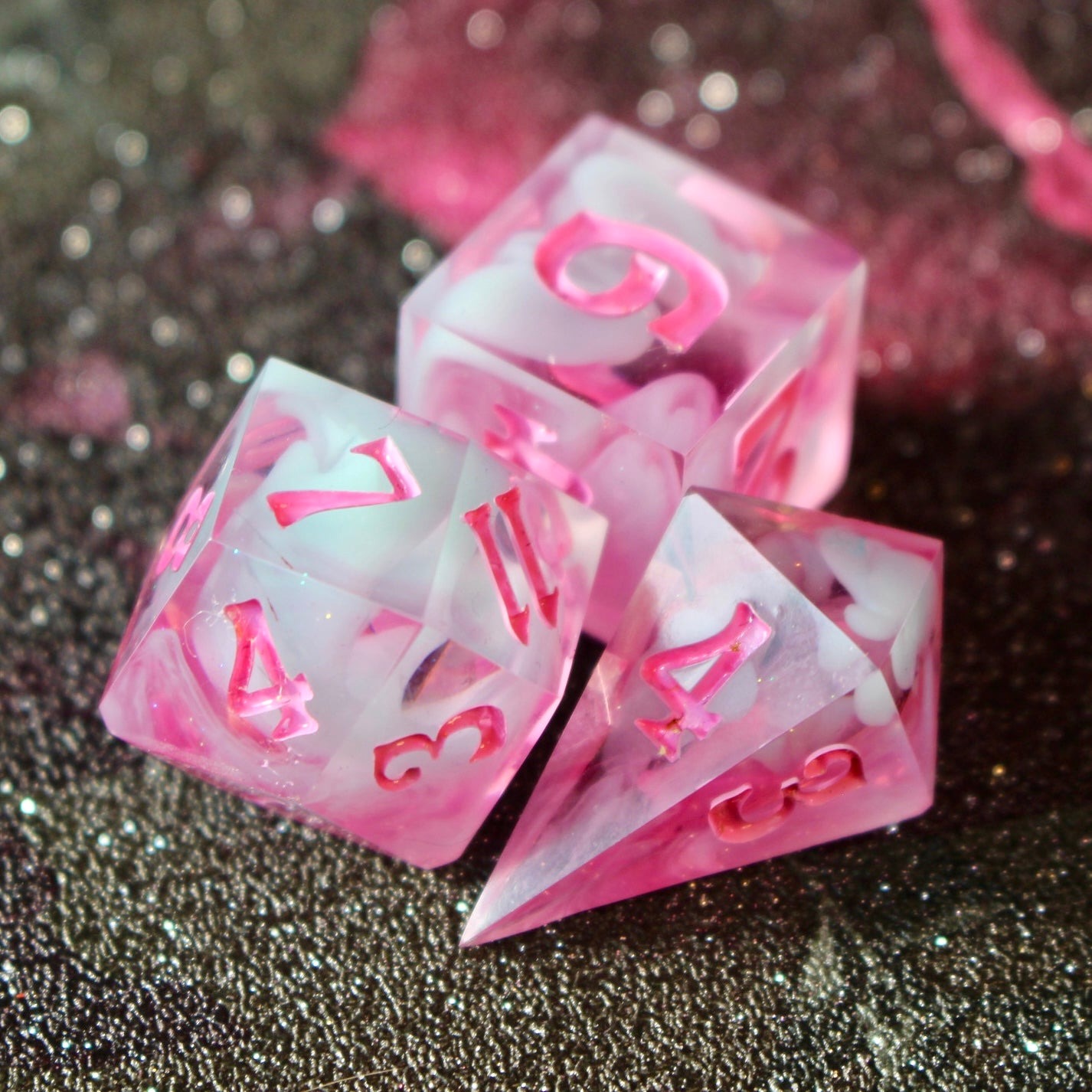 Spooky Bubblegum - 9 Piece Dice Set