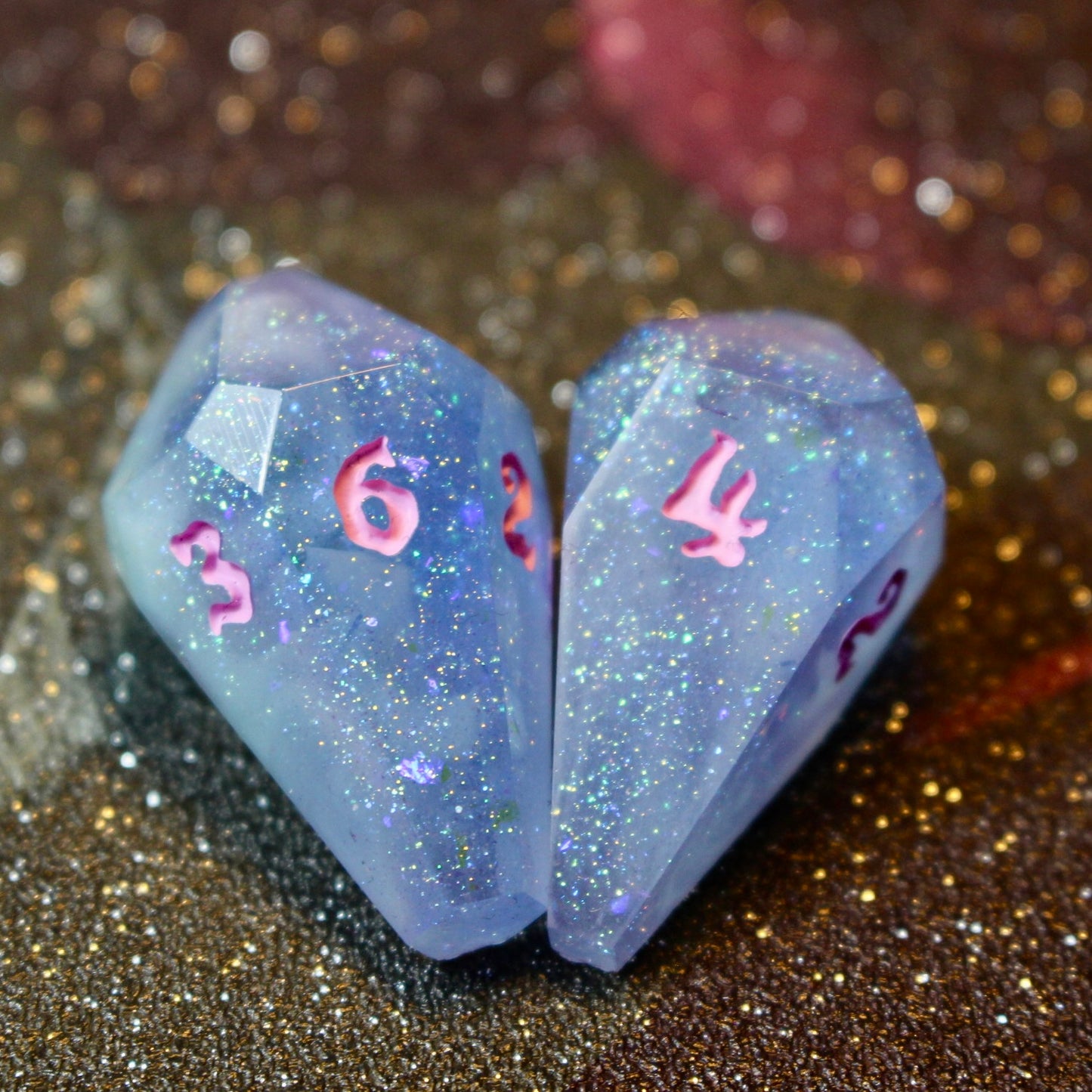 Pastel Nebula - Coffin 8 Piece Dice Set
