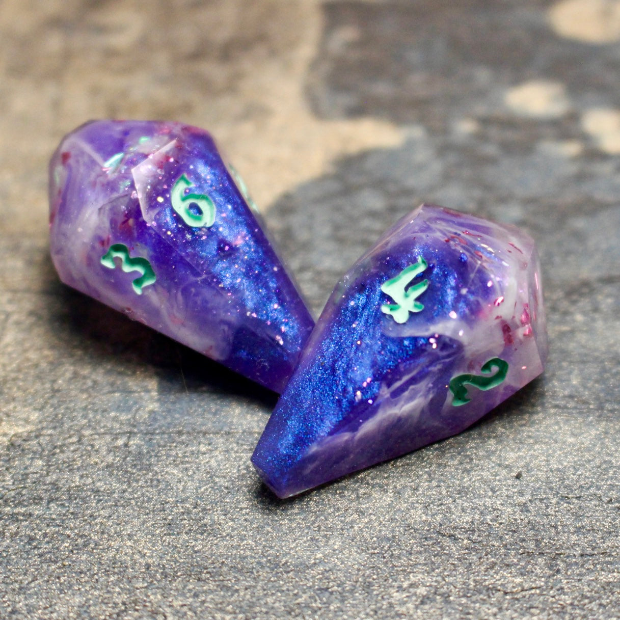 Spectral Nebula - Coffin 8 Piece Dice Set