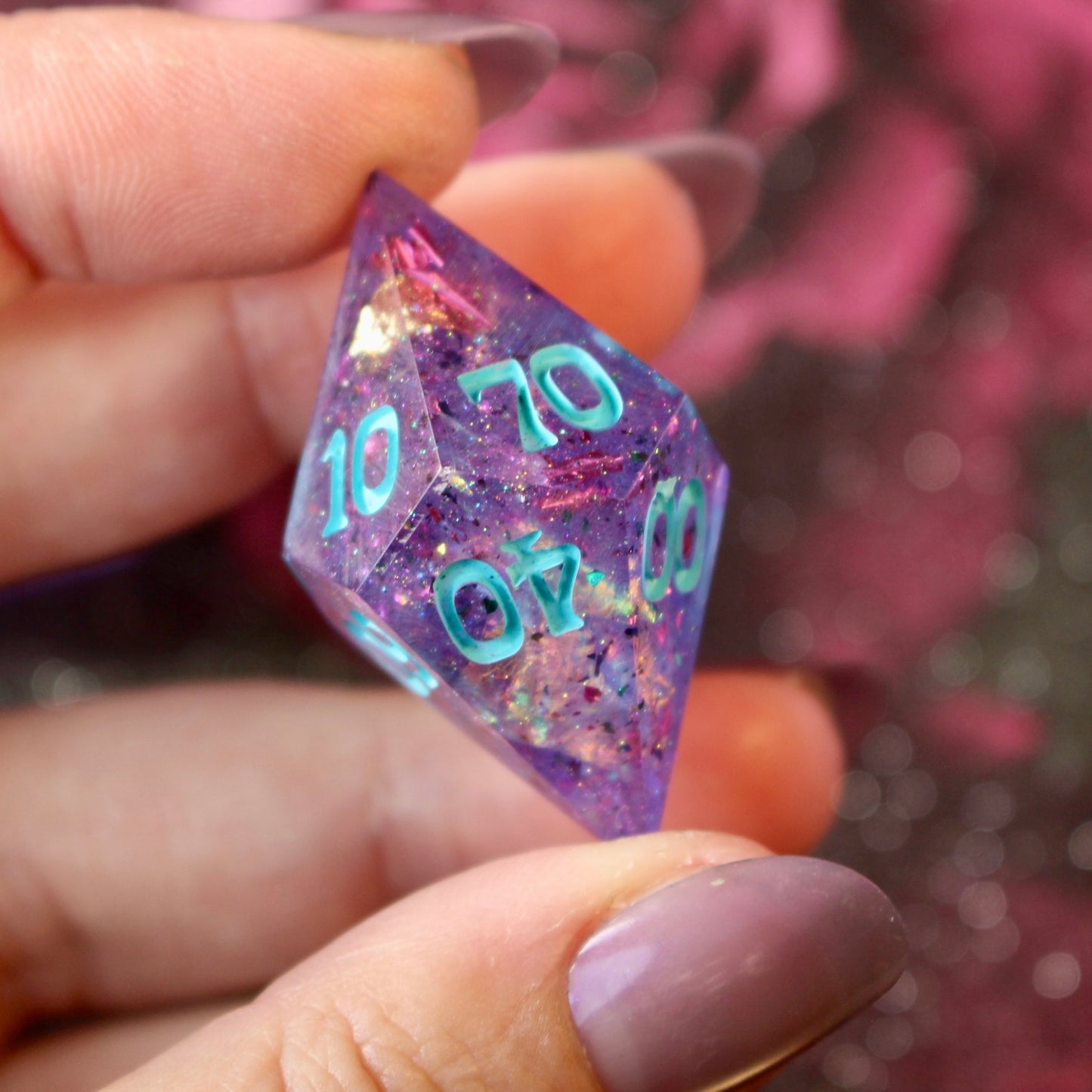 Lilac Mayhem - 30mm oversized 7 Piece Dice Set