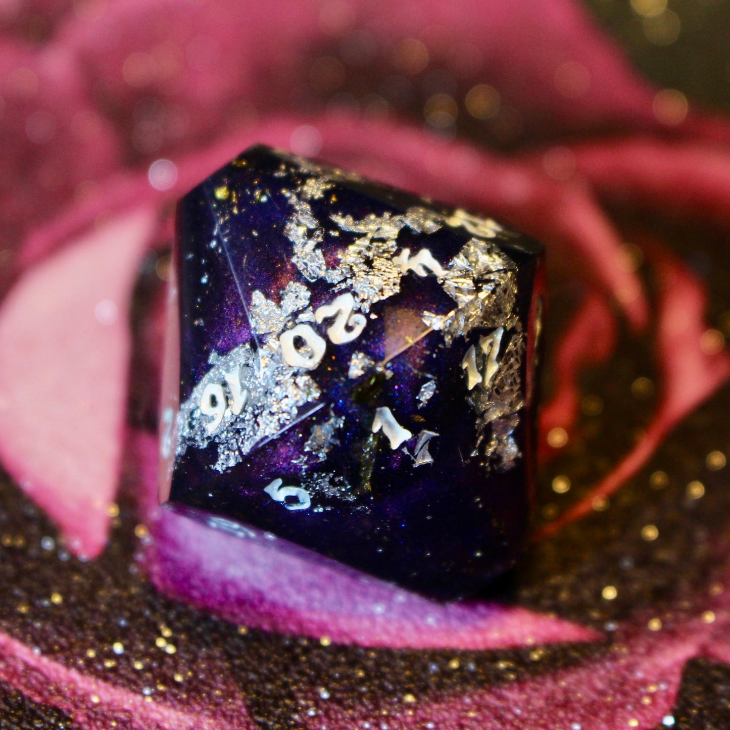 Space Dust- Coffin 8 Piece Dice Set