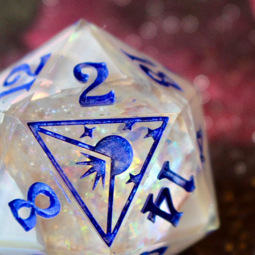 Pearly Geode Logo Oversized 30mm D20