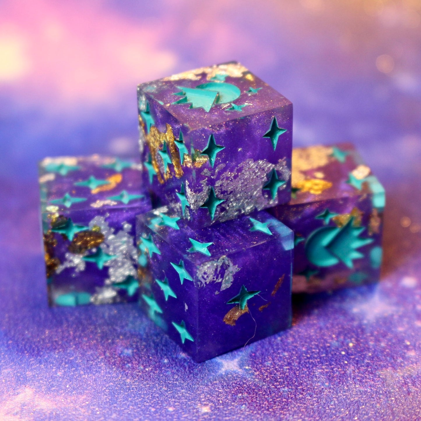 Regal Teal 5 x D6 set