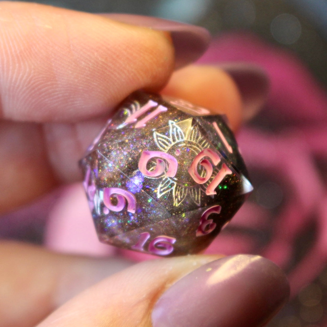 Celestial Chaos - 8 Piece Double Cast Dice Set