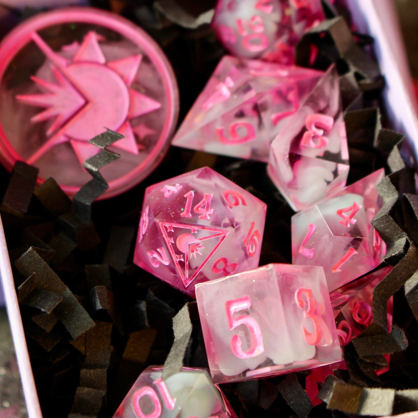 Spooky Bubblegum - 9 Piece Dice Set