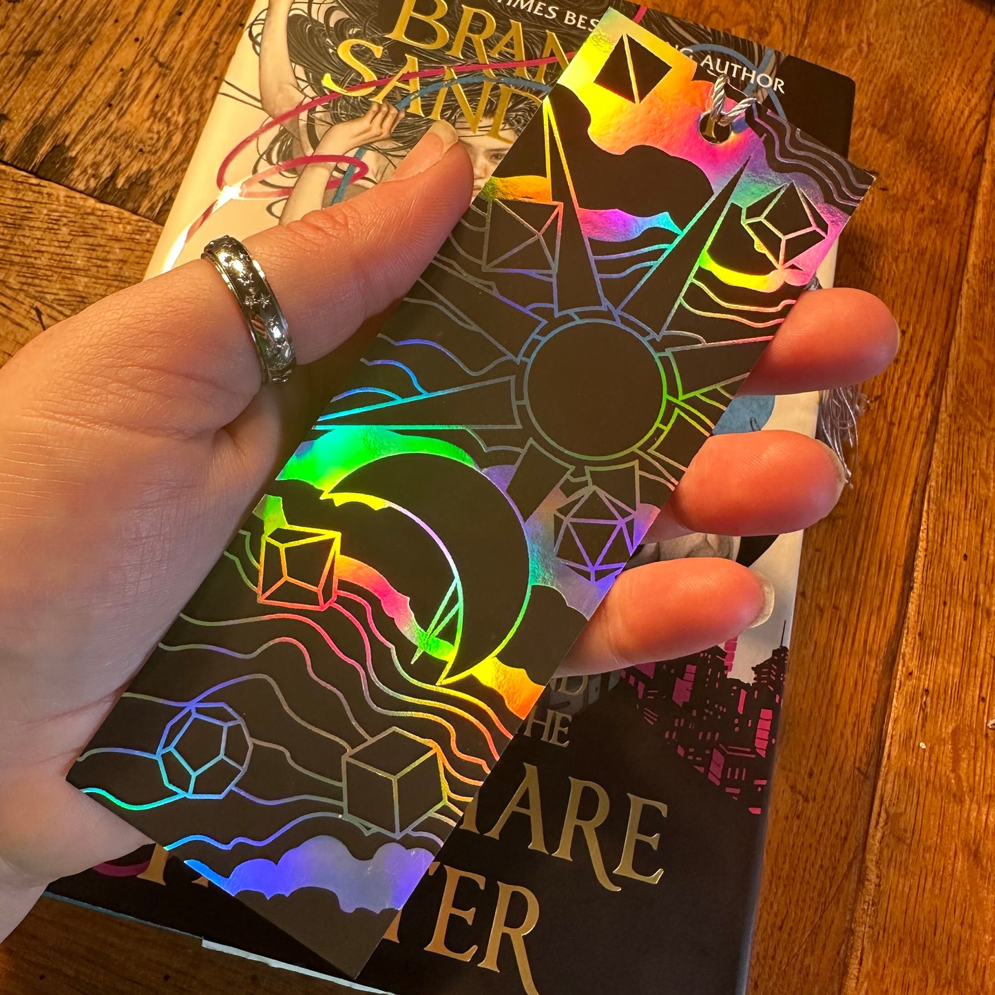 Celestial Dice Holographic Bookmark