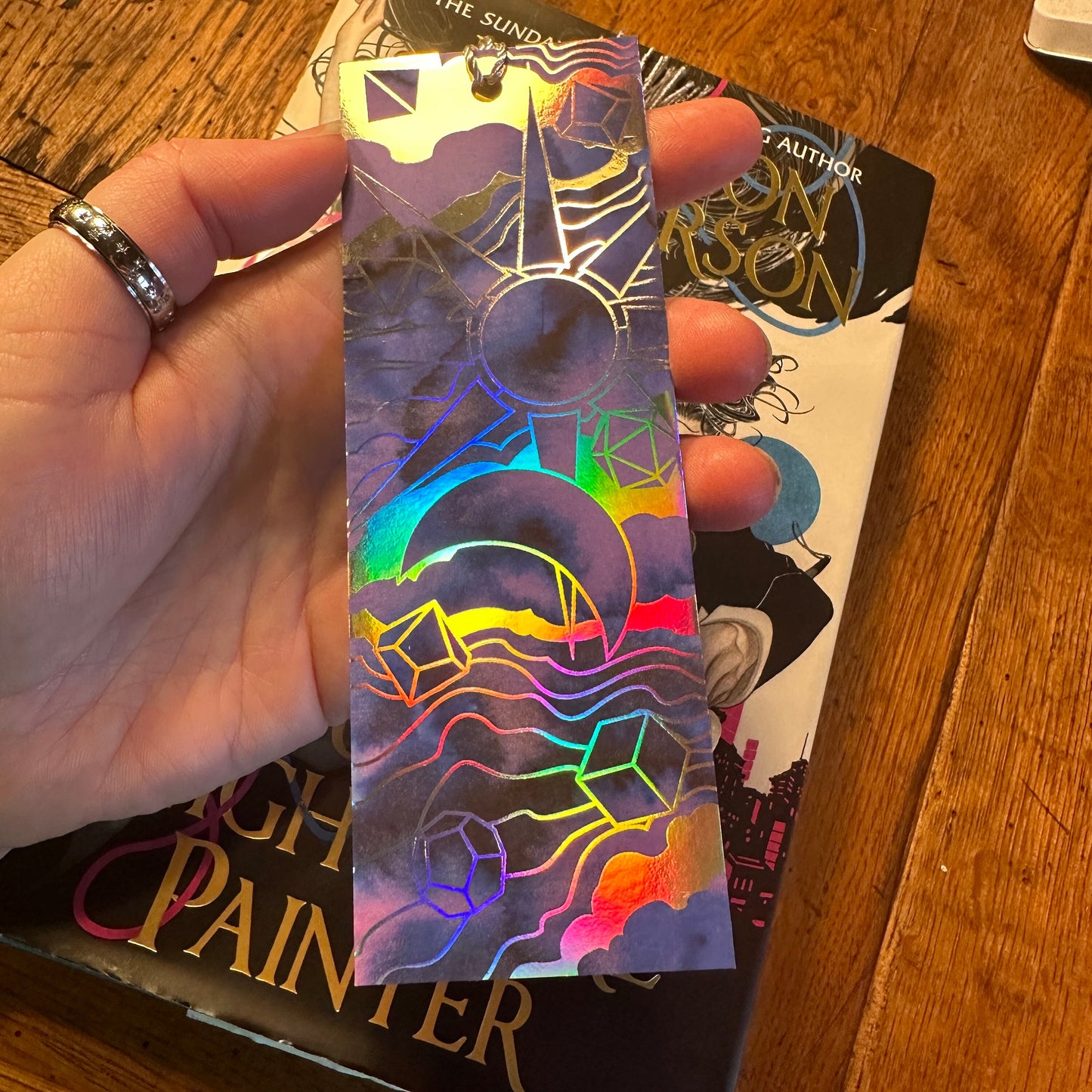 Celestial Dice Holographic Bookmark