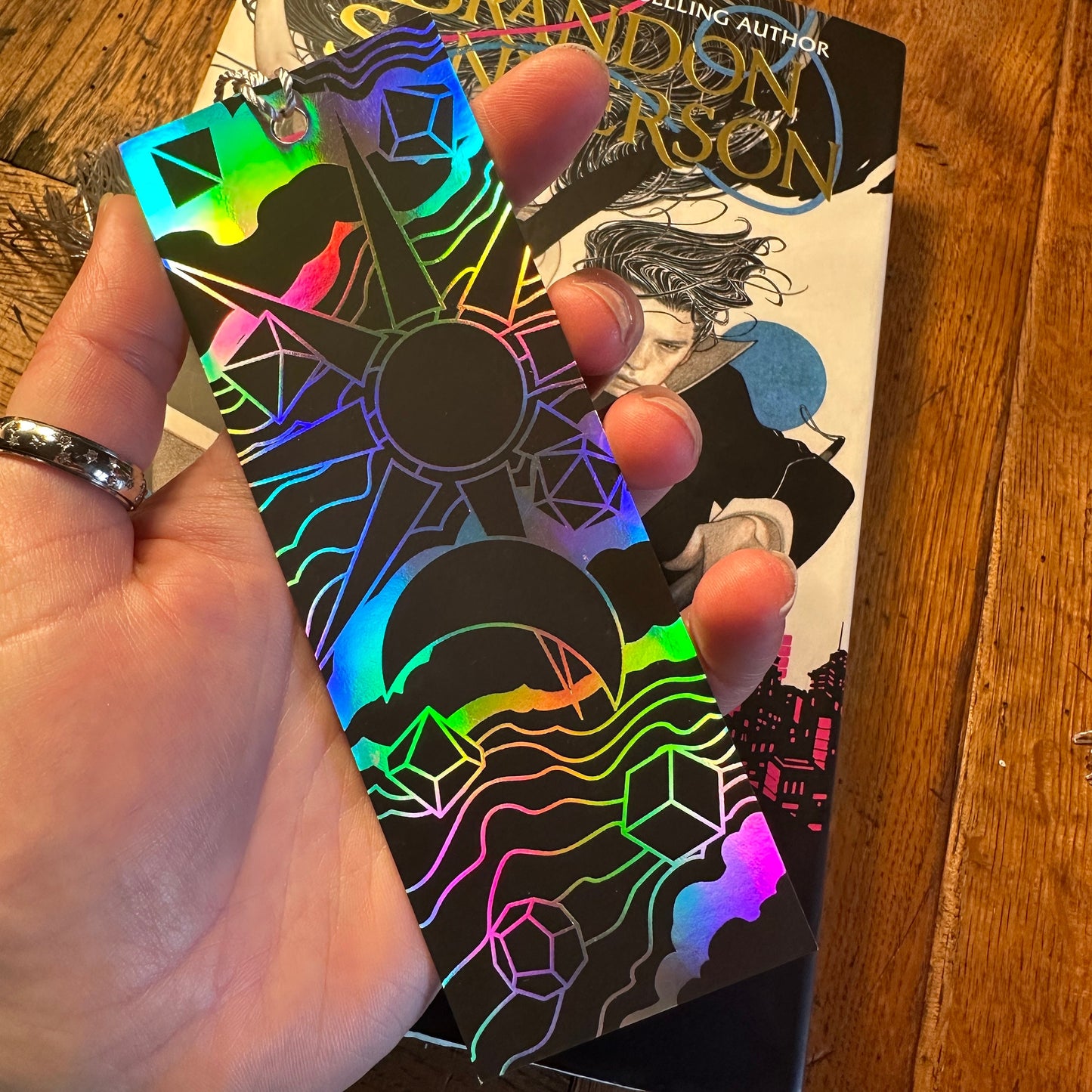 Celestial Dice Holographic Bookmark
