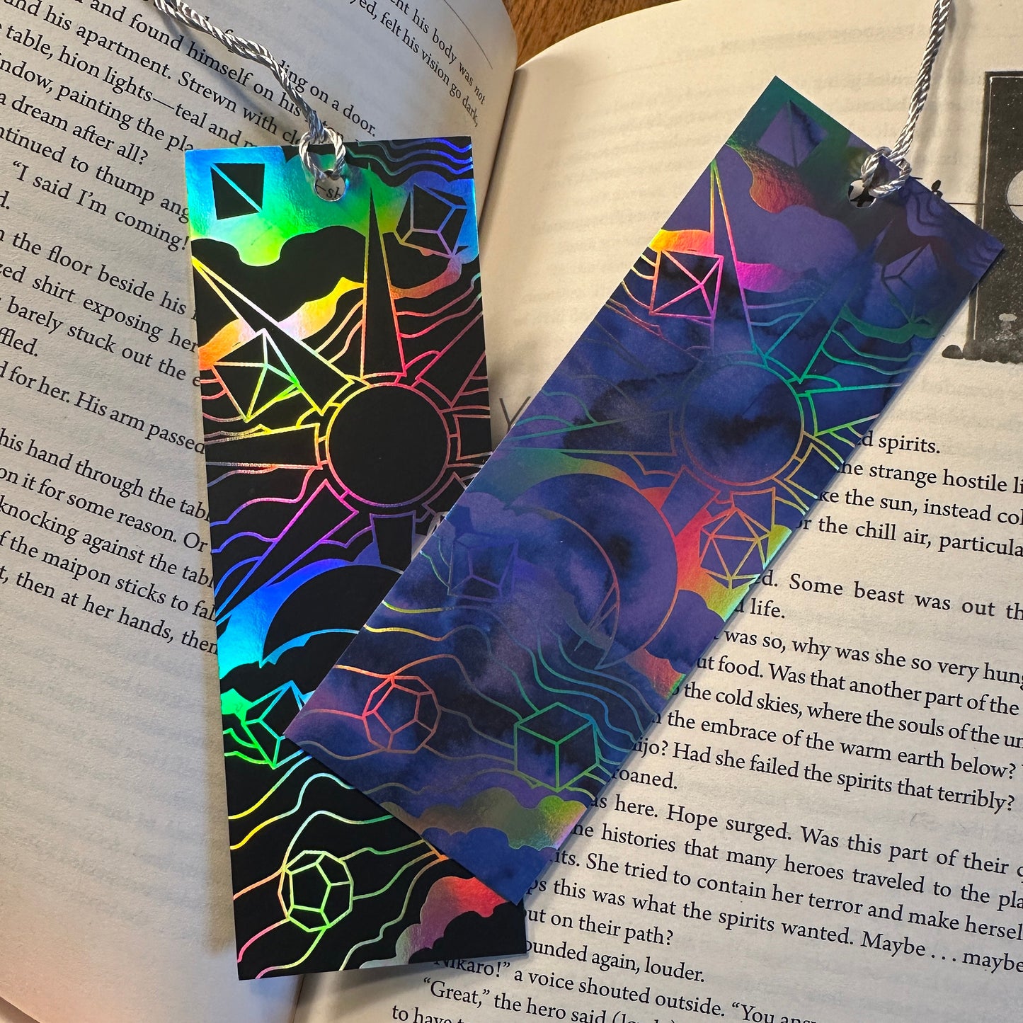 Celestial Dice Holographic Bookmark
