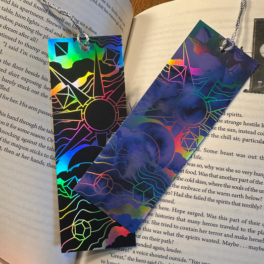 Celestial Dice Holographic Bookmark