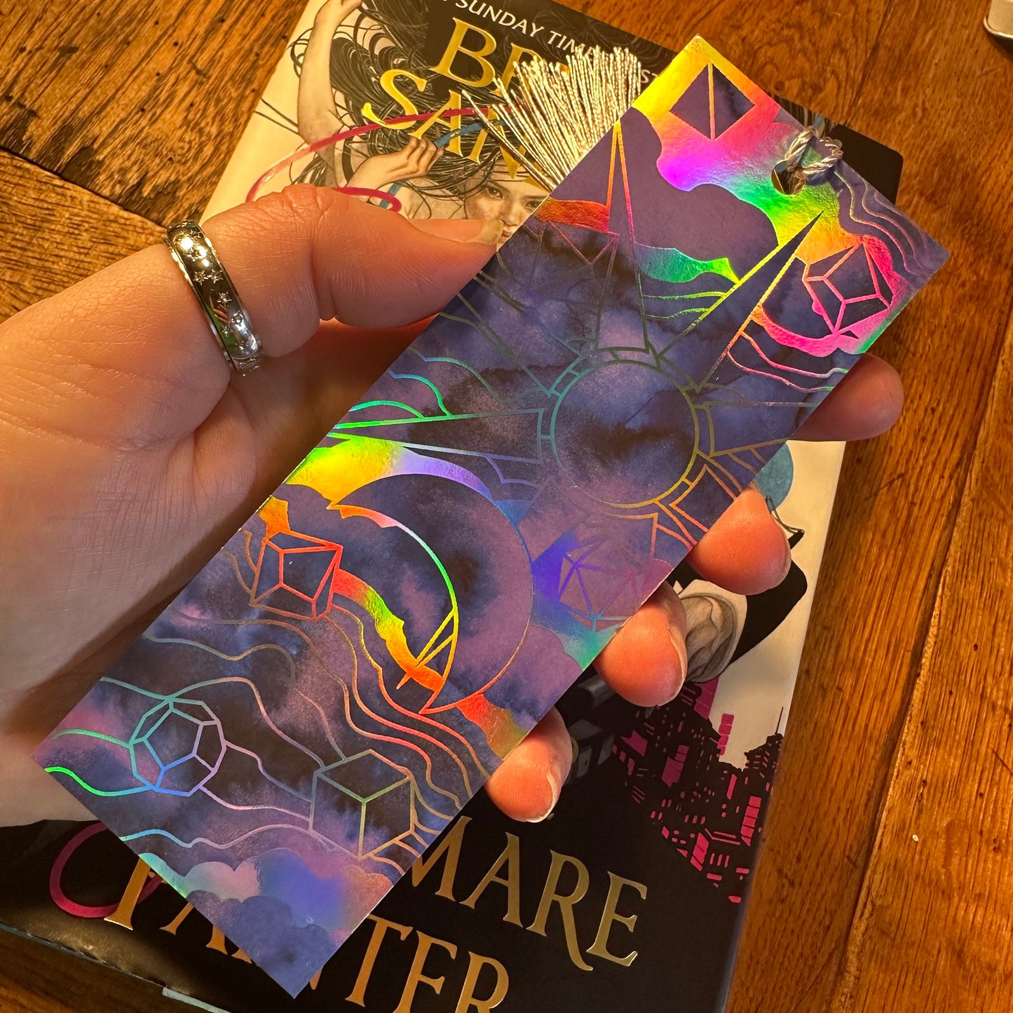Celestial Dice Holographic Bookmark