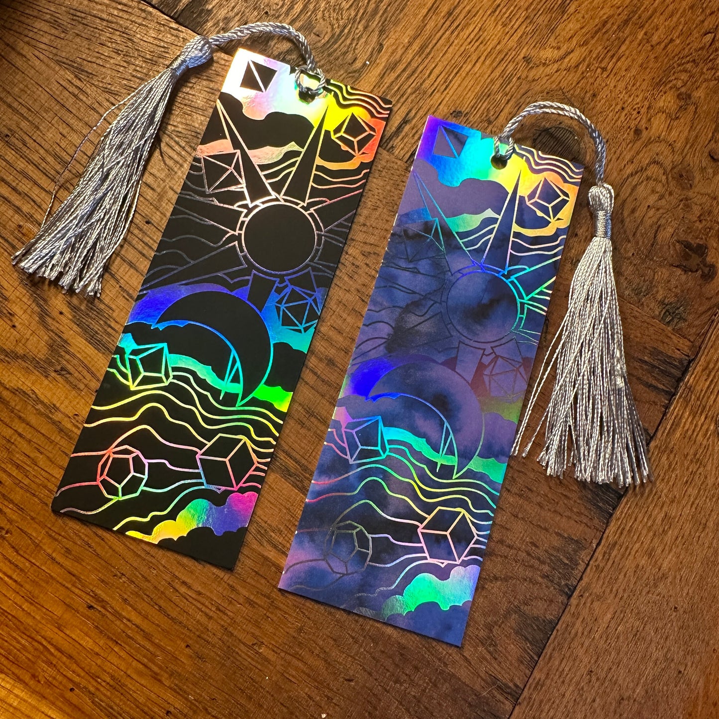 Celestial Dice Holographic Bookmark