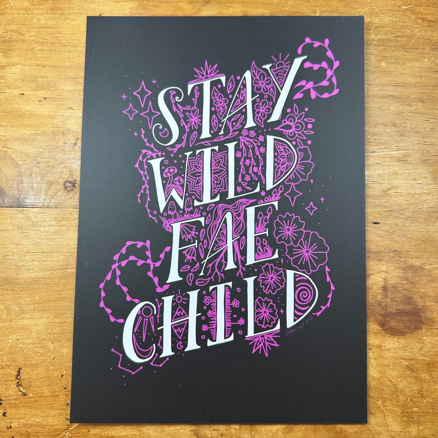 Stay Wild Fae Child A5 Art Print