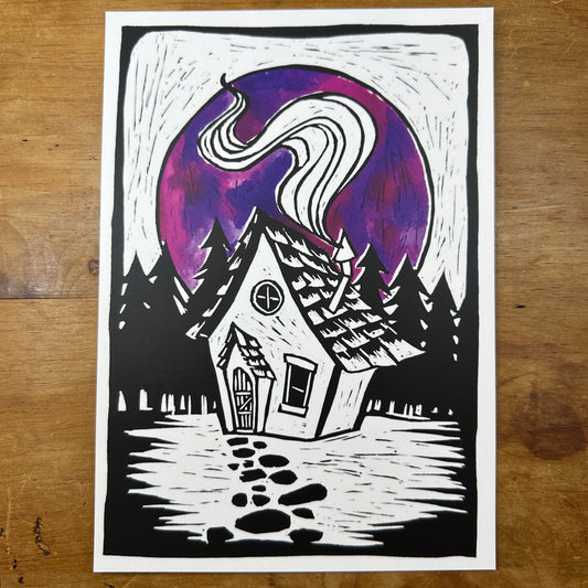 Witches Hut A5 Art Print