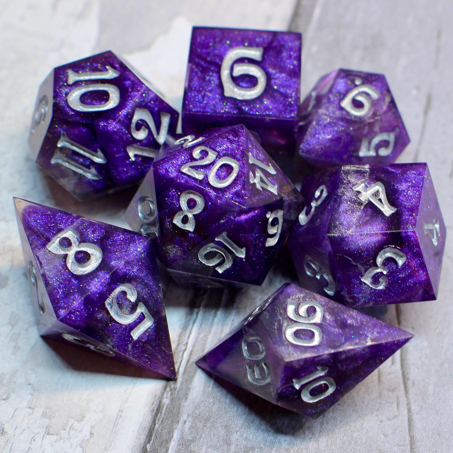 Weave - 30mm oversized 7 Piece Dice Set