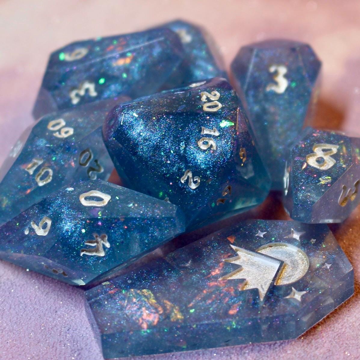 Ghostly Waters - Coffin 8 Piece Dice Set