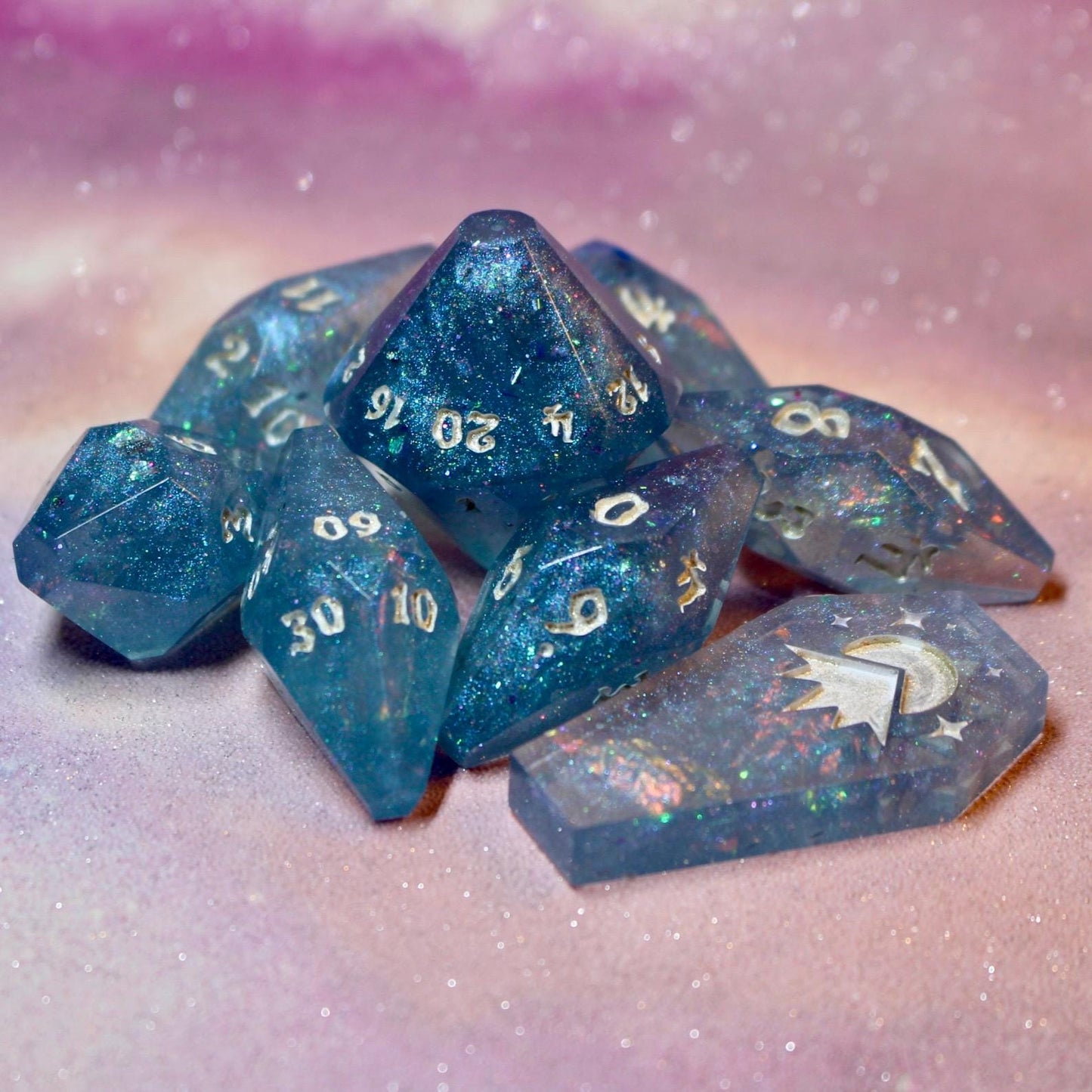 Ghostly Waters - Coffin 8 Piece Dice Set