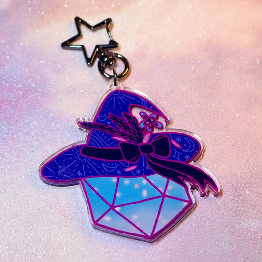 Dice Witch Acrylic Keyring