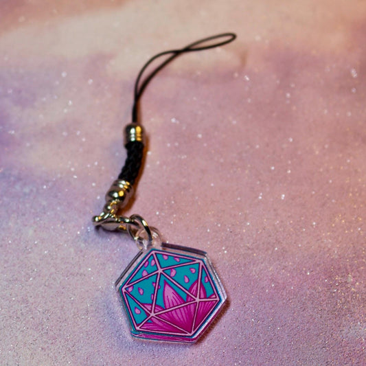 Blossom Dice Phone Charm