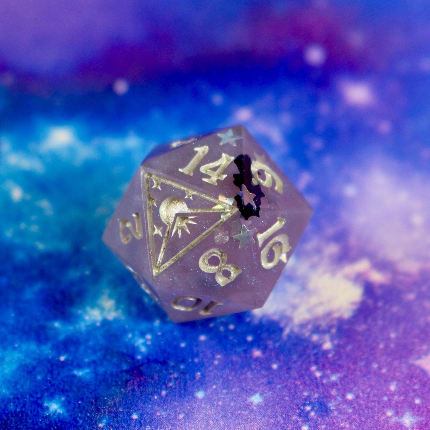 Lavender Bats Single Handmade Logo D20