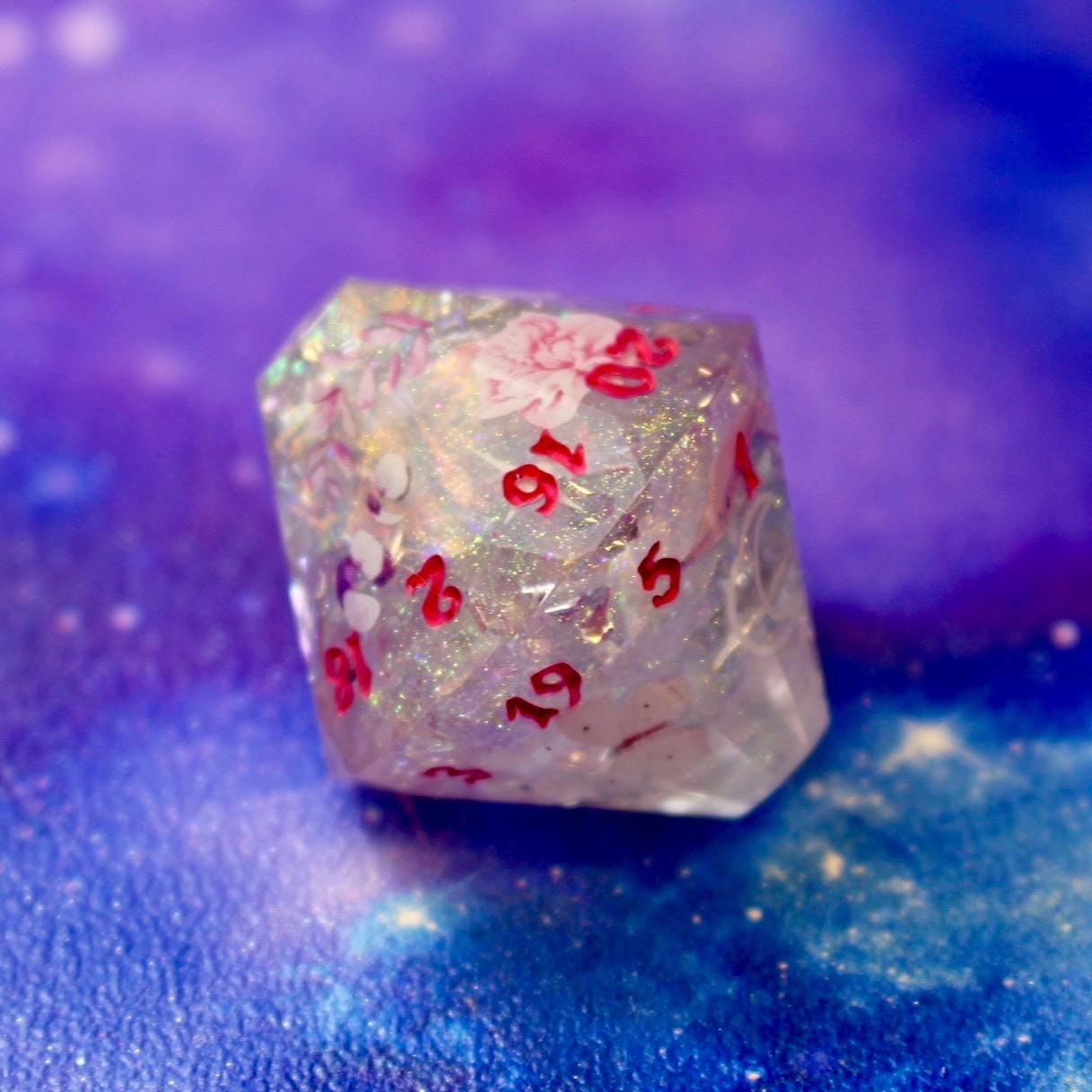 Glass Coffins -   Coffin 8 Piece Dice Set