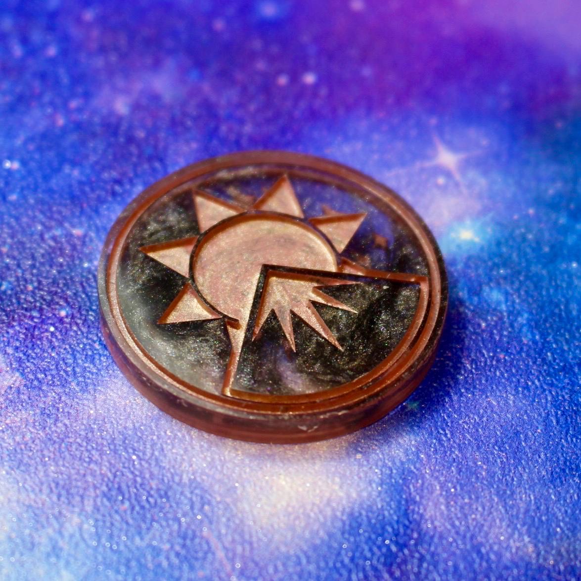 Smoke & Rose - 9 Piece Dice Set